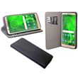 Capa Lmobile Flip Carteira / Livro Smart para Lenovo Moto G6 Plus Preto