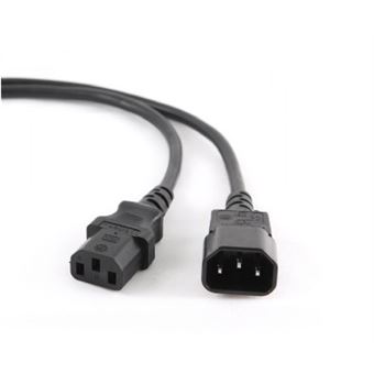 Cabo de Energia Gembird Power cord (C13 to C14), VDE approved, 5 m | Preto - 1