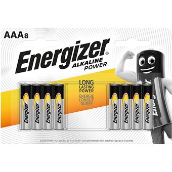 Pack de 8 Pilhas Alcalinas Energizer Alkaline Power | AAA/LR03 - 1