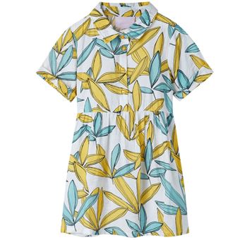 Vestido para Criança vidaXL | Cor Cru | 9/10 Anos - 1