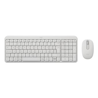 Teclado Wireless + Rato Logitech MK250 Compact Bluetooth Wireless Combo | Idioma: Italiano | Branco - 1