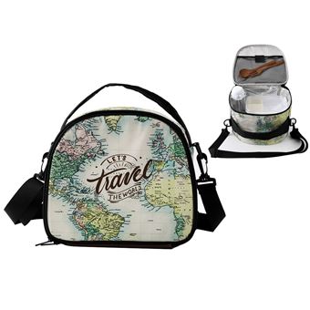 Lancheira Térmica I Drink Let'S Travel The World  Id6059 | 24 x 19,8 x 22 cm - 1