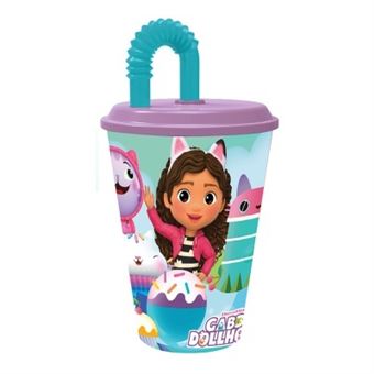 Copo Premium com Palhinha Stor Gabby's Dollhouse | 430 ml - 1