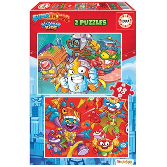 Puzzle Educa Superthings Rivals Of Kaboom 19204 | 2 x 48 Peças - 1