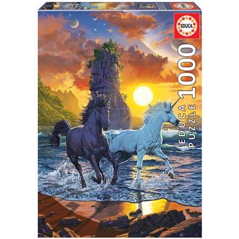 Puzzle Educa Unicornios Na Praia, Vincent Hie 19025 | 1000 Peças - 1