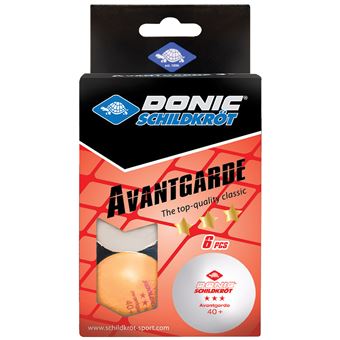 Bola de Ping-pong Donic Schildkröt 608533 | Laranja, Branco - 1
