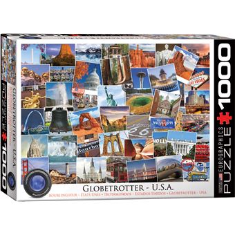 Puzzle Eurographics Cidade Globetrotter USA 1000 Peças - 1