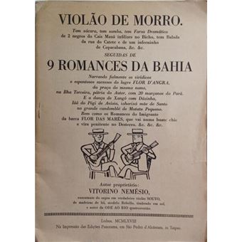 Violão de morro. 9 romances da bahia. - 1