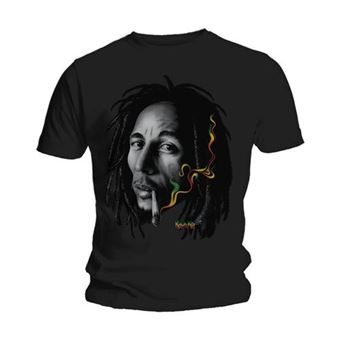 T-shirt Rock Off BOB MARLEY | Rasta Smoke | L | Preto - 1