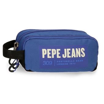Estojo Escolar Pepe Jeans Darren Azul com Zíper Triplo - 1