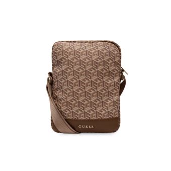 Bolsa a Tiracolo Guess de 10'' Modelo G Cube | Castanho - 1