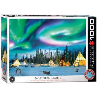 Puzzle Eurographics Northern Lights, Yellowknif | 1000 Peças - 1