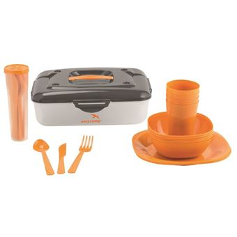 Conjunto de mesa de campismo Easy Camp Cerf Picnic Box | Cinzento, Laranja, Translúcido - 1