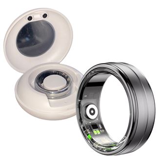 Anel Inteligente Klack | Fitness | Monitor de Frequência Cardíaca | Sono | Podómetro | Calorias | IP68 | Preto | Tamanho 9 - 1