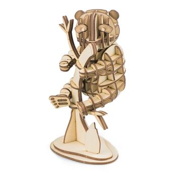 Modelo 3D Panda de madeira | 67 peças - 1