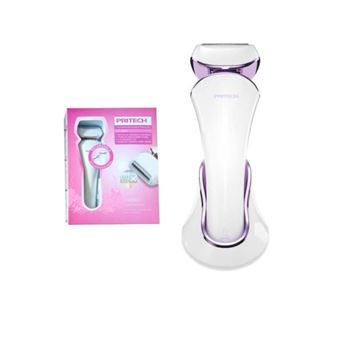 Máquina Depiladora Recarregável para Mulher PRITECH LD-8001 | Creme / Lilás - 1