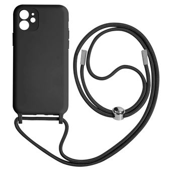 Capa Cordão Avizar Para Iphone 11 | Bracelete Semi-Rígido | 80Cm - Preto - 1