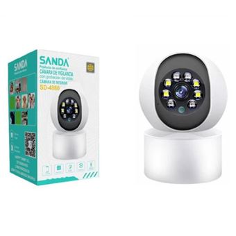 Câmara de Vigilância Inteligente com Sensor de Movimento SANDA SD-4860 | Full HD - Branco - 1