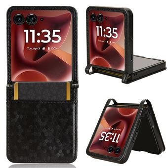 Capa FOXDOCK para Motorola Razr 60 Ultra | Fecho Magnético | TPU Macio | Compartimentos para Cartões | Preto - 1