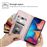 Capa Magunivers Pu Bolso com Zíper de Microfibra Ouro Rosa para Samsung Galaxy A20E_1