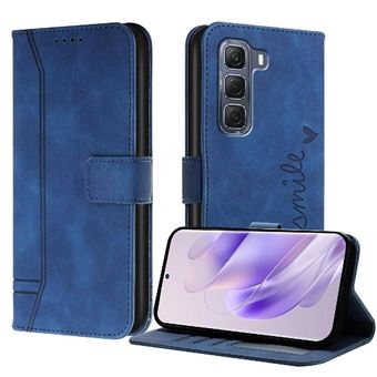 Capa GANGXUN para Infinix Hot 60 Pro Plus | Alça de Mão | Pele PU | Compartimentos para Cartões | Fecho Magnético | Azul - 1