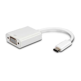 Cabo de interface/adaptador de género Atlantis Land A04-GEN246 cable gender changer VGA USB Type-C Branco - 1