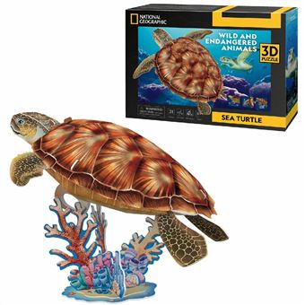 Puzzle 3D CubicFun Tartaruga DS1080h | 31 Peças - 1
