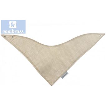Bandana/Babete Cambrass | Céu Bege / Chuva 38X18 Cm - 1