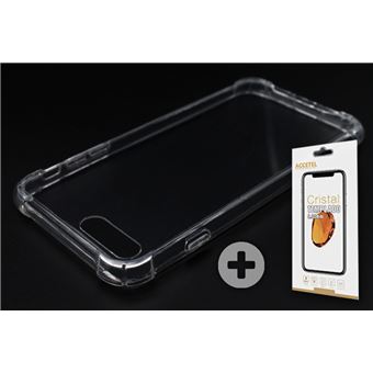 Capa + Película de Vidro Temperado Skyhe Gel Reforçado para Apple iPhone 7 Plus / 8 Plus Transparente - 1