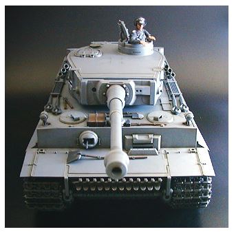 Veículo terrestre militar telecomandado rc Tamiya Tiger I - 1