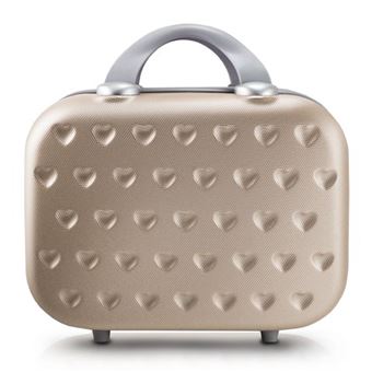 Necessaire de Viagem Rígida Jacki Design Love - Dourada - 1