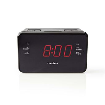 Rádio Despertador Nedis CLAR002BK | Preto - 1