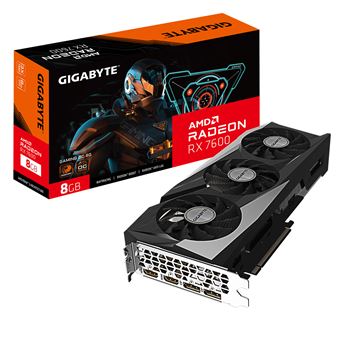 Placa de Vídeo GIGABYTE GAMING Radeon RX 7600 OC 8G | Preto - 1