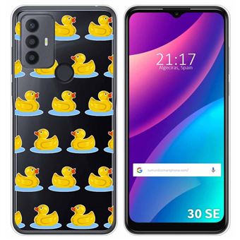 Capa Tumundosmartphone de silicone transparente para TCL 30 SE / 30E / 306 Cartoon Duck design - 1