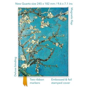 Vincent Van Gogh Almond Blossom Foiled Quarto Journal By Flame Tree Publishing - 1