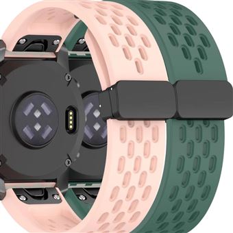 Pack Antiimpacto 2x Bracelete SnapFlow para Garmin Fenix 8 51 mm amoled | Rosa e Verde - 1