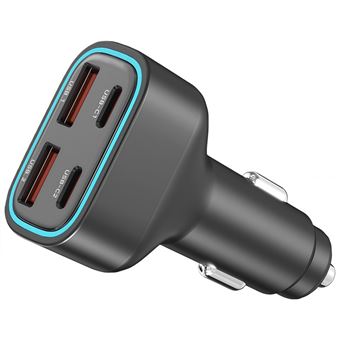 Carregador Isqueiro V-REEL QT02 | 70W 4 em 1 USB C | Preto - 1
