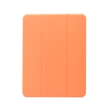 Capa Magunivers Pu Sensação de Pele com Porta Tripla e Porta Caneta Laranja para Apple Ipad Pro 11 Inch (2020)/(2018) - 1