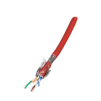 cabo de rede EFB Elektronik MK7104.100R 100 m Cat7 S/FTP (S-STP) Vermelho