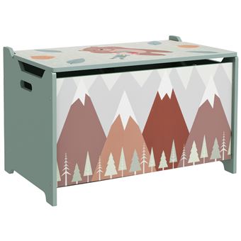 Baú de brinquedos ZONEKIZ | 60x37x39 cm | Verde - 1