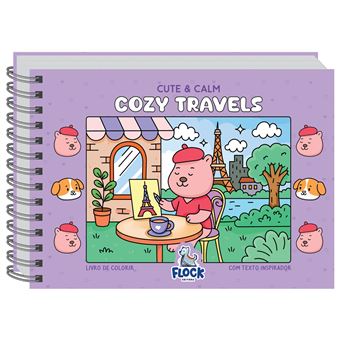 Livro De Colorir: Cute & Calm: Cozy Travels - 1