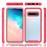 Capa e TPU Magunivers Céu Estrelado Anti-Choque Vermelho para Samsung Galaxy S10_1