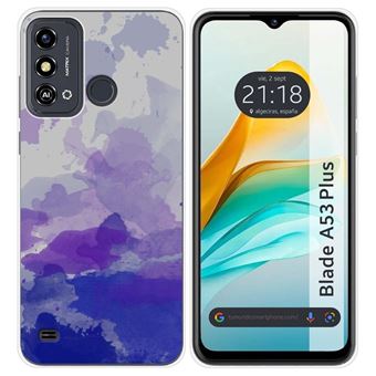 Capa Tumundosmartphone de silicone para ZTE Blade A53 Plus design aquarela 09 desenhos - 1