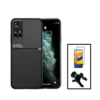 Kit Phonecare Capa Magnetic Lux + 5D Full Cover + Suporte Magnético de Carro Reforçado para Xiaomi Redmi Note 11T 5G - Preto - 1