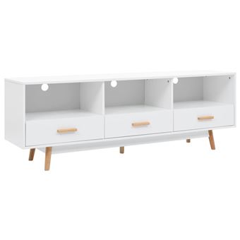 Móvel para TV vidaXL | 160x40x55cm | MDF Branco - 1