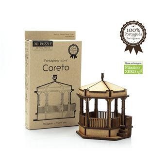 Puzzle 3D em Madeira Portuguese Icons - Coreto - 1