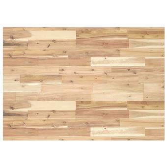 Tampo de secretária vidaXL | 80x70x2 cm | acácia maciça não tratada - 1