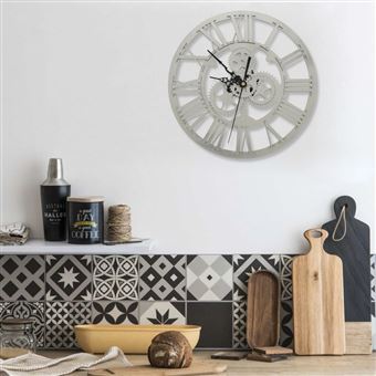 325169 vidaXL Wall Clock  Silver 30 cm Acrylic - 1