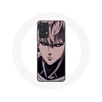 Capa Maniacase para Samsung Galaxy A32 5G do Manga com Genos e Sonic de One Punch Man, Cartaz - 1
