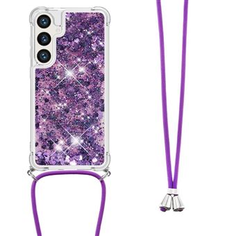 Capa Protetora GANGXUN para Samsung Galaxy S26 Plus | TPU Transparente | Brilhante com Glitter e Areia Movediça | Roxo - 1